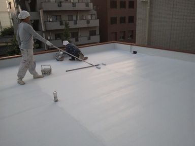 屋上遮熱防水塗装工事